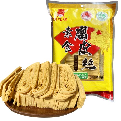 云南石屏特产豆腐皮凉拌豆腐丝油豆皮云丝豆制品干货腐竹火锅200g - 图3