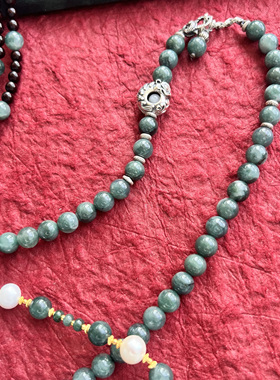 天然翡翠爆改设计1.0三条凯溪的水晶独家设计项链