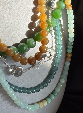 天然水晶玉石翡翠珠链类项链集合凯溪的水晶推荐随时更新