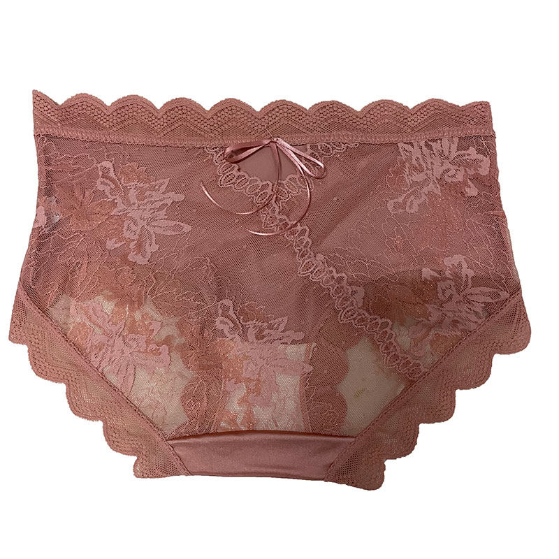 纯欲丝绸缎面蕾丝边中腰内裤女士蚕丝内裆性感柔软透气三角裤秋冬,淘宝优惠券,粉丝福利购,淘宝优惠卷