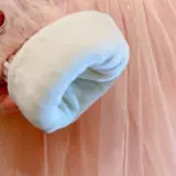 Милые флисовые удерживающие тепло блестки для ногтей, вечернее платье для принцессы, юбка, детский пуховик