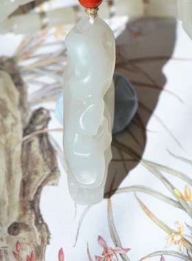 和田玉雕件（太湖石）98克