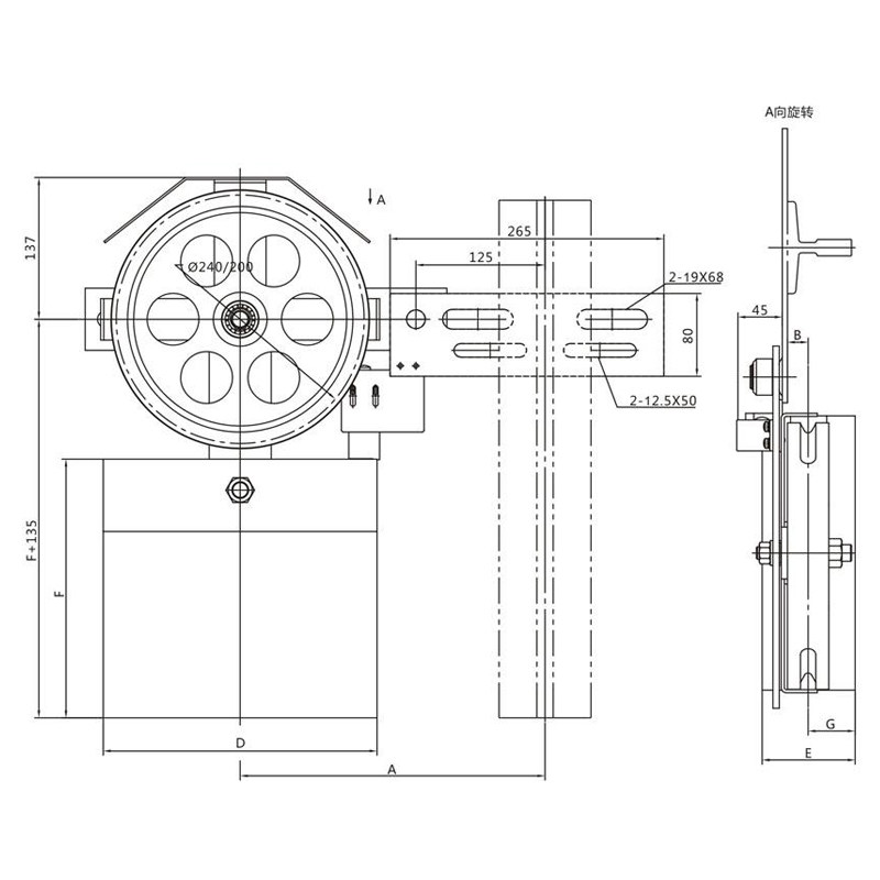 定制 电梯配件 涨紧装置 涨紧轮 底坑涨紧轮 240 250 重锤式 通,淘宝优惠券,粉丝福利购,淘宝优惠卷