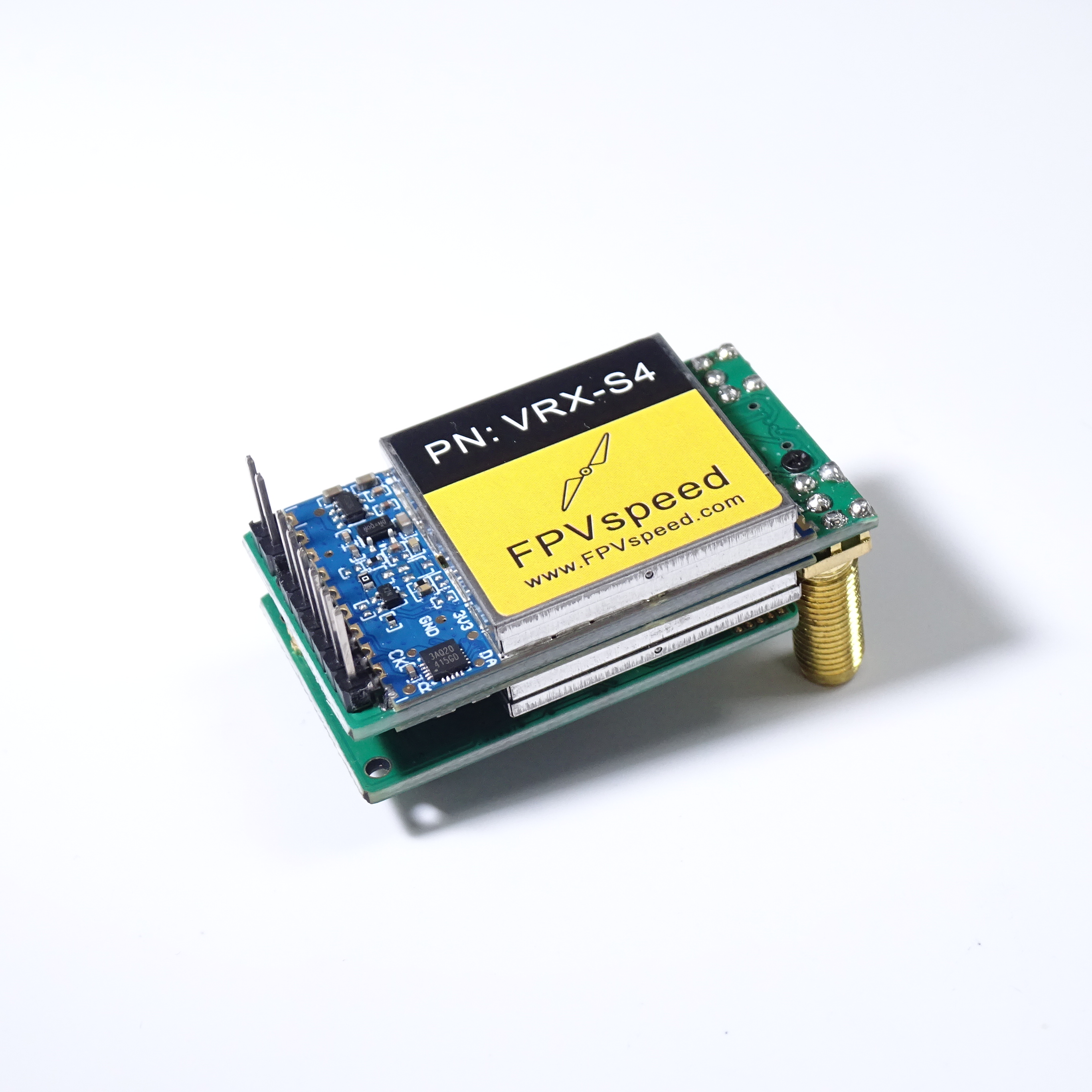 VRX-S4 图传双接收机 1.2/1.3GHz 9CH 直插FatShark Skyzone 眼镜 - 图0