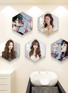 美发店装饰画背景墙专用发型海报墙画壁画墙面高级发廊理发店挂画