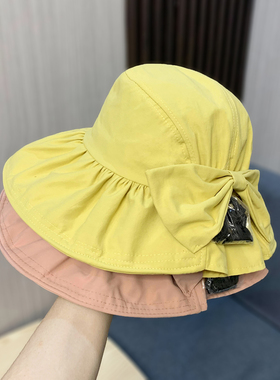出游蝴蝶结渔夫帽休闲女
