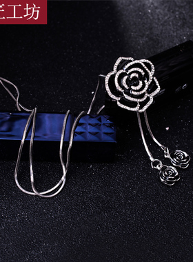 长款百搭高档欧美韩版大气毛衣链