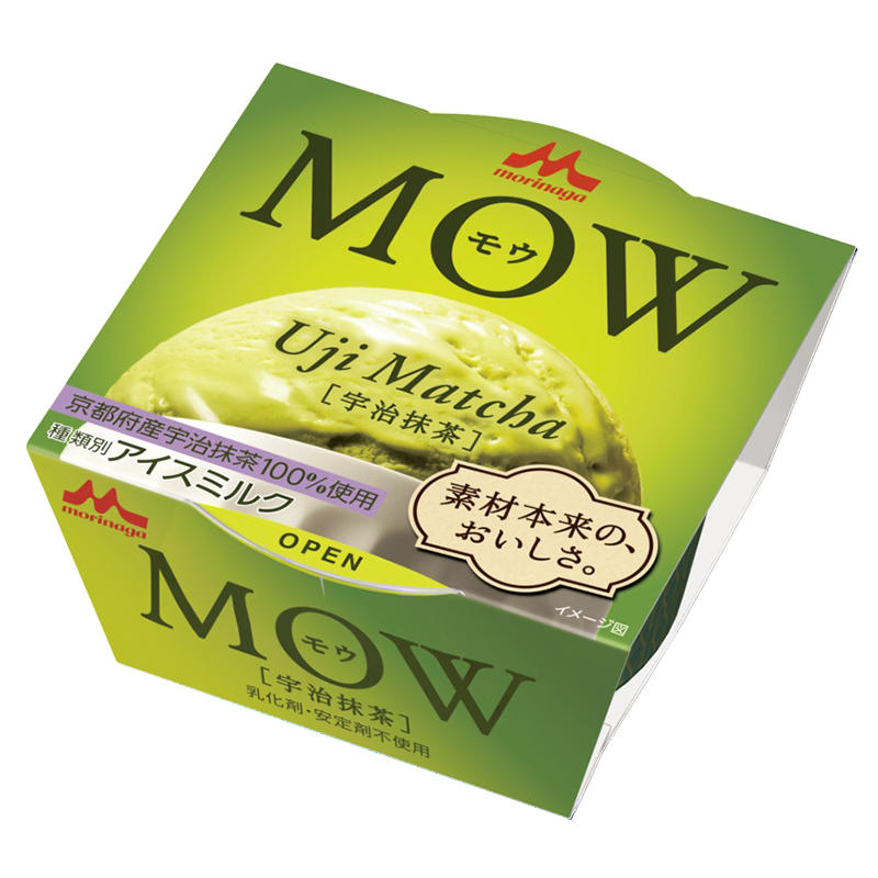 日本森永MOW摩尔杯冰淇淋罗森同款宇治抹茶香草冰激凌雪糕105g/盒 - 图3