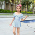 Đồ bơi bé gái 2019 trẻ em mới chia bé gái áo tắm công chúa áo tắm trẻ em Hàn Quốc - Bộ đồ bơi của Kid do boi cho be Bộ đồ bơi của Kid