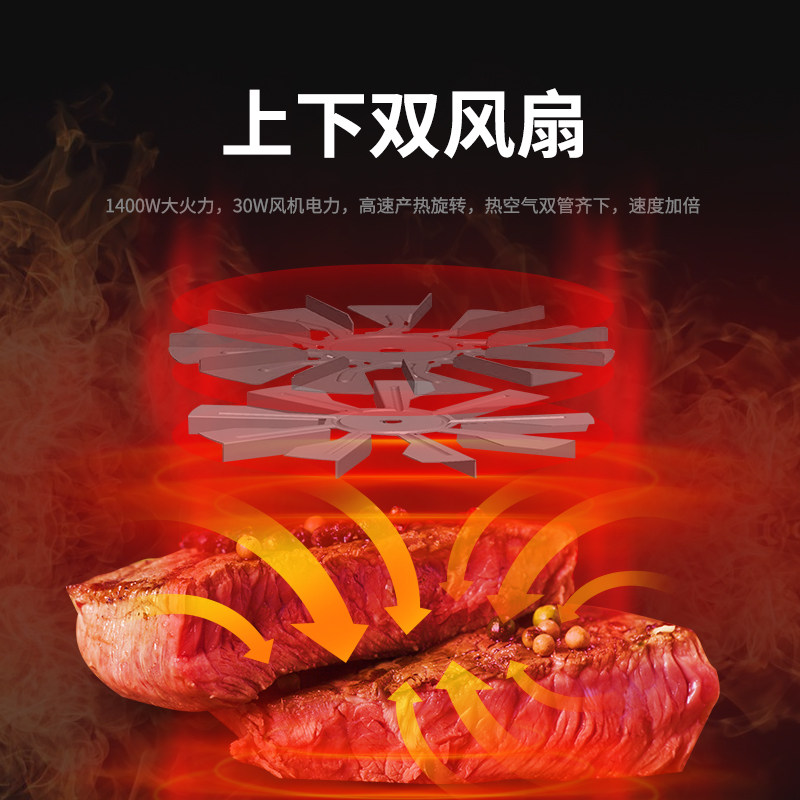 红心空气炸锅家用智能无油炸薯条机 红心原子空气炸锅