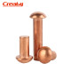 Copper semi-circular rivet creaby high-quality price