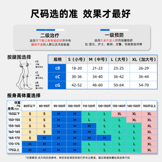 Zhende Comfortable Fit Short Varicose Vein Socks Relieve Muscle Tightness and Stay Away from Leg Tiredness Compression Socks
