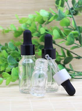 透明玻璃精油瓶化妆品调配分装
