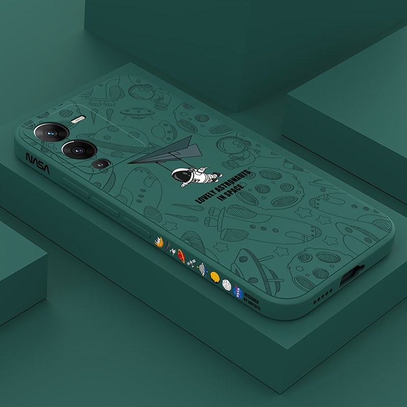 适用vivos15手机壳s15pro保护套新款S15 POR镜头全包防摔s12 pro潮牌男女款网红个性创意液态硅胶s12e爆款 - 图3