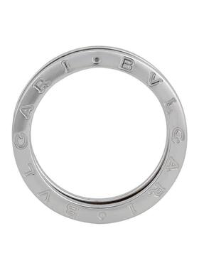 Bvlgari宝格丽BZero1 18K白色金色3表带戒指