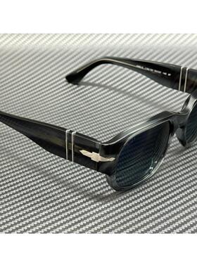 Persol PO3380S 1192S3条纹灰蓝色偏光中性55 mm太阳眼镜