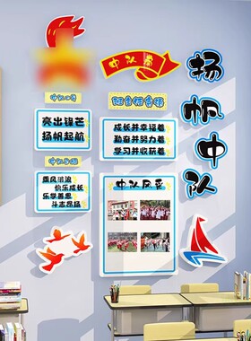 【免费开票】中队角布置墙贴