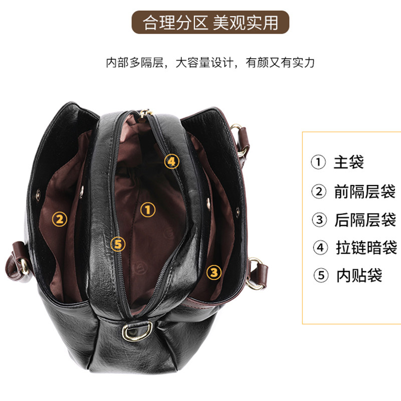 真皮女士大容量手提包包中老年女包妈妈包老年人买菜包手拎包软皮,淘宝优惠券,粉丝福利购,淘宝优惠卷