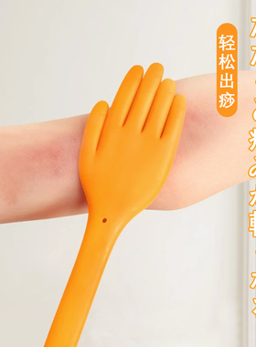 王洪刚古法经络拍打器硅胶养生扣痧拍痧板按摩专用手掌小黄拍神器