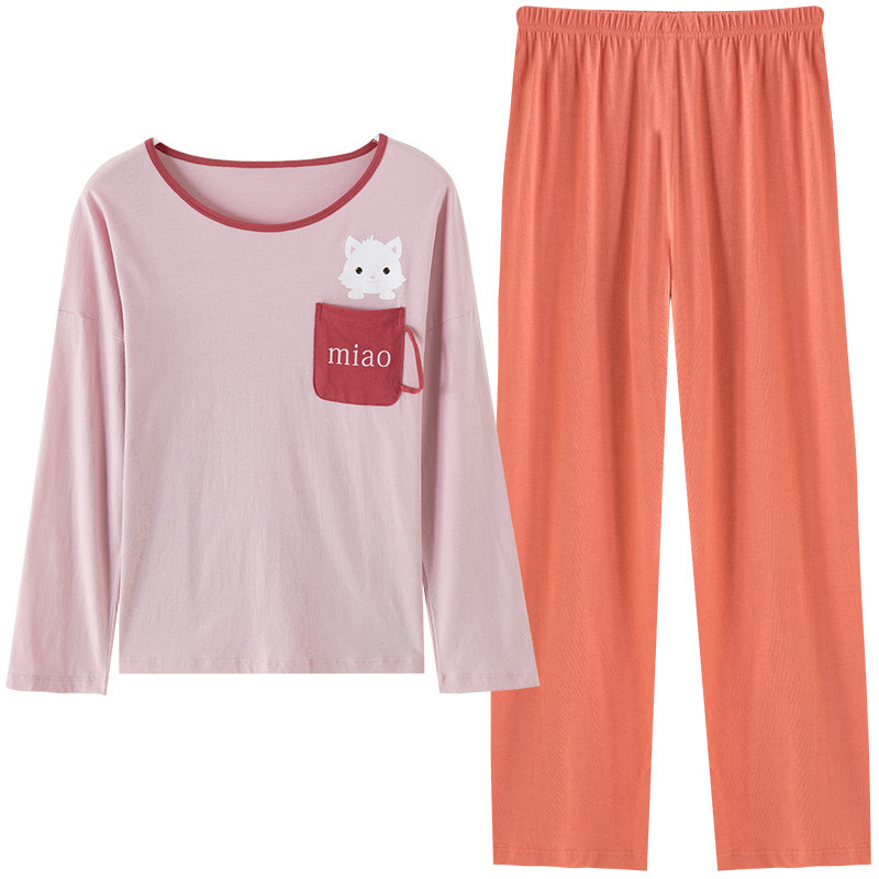 顶瓜瓜春季新款纯棉家居服套装睡衣 顶瓜瓜康菲克睡衣/家居服套装