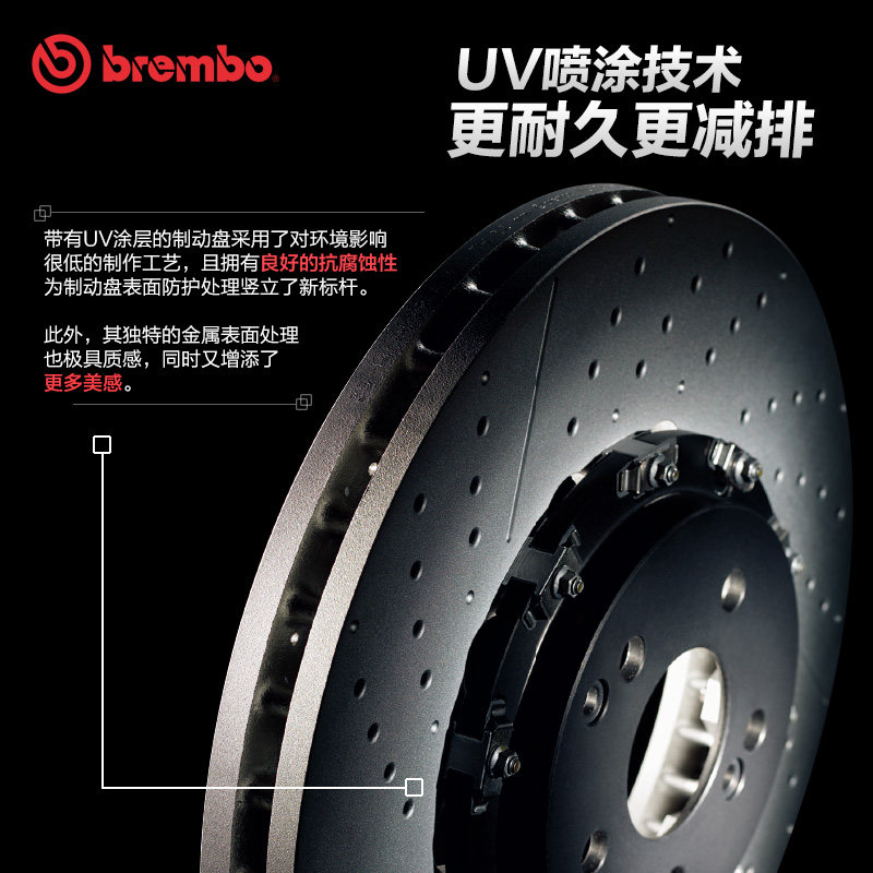 BREMBO disque de frein 09.B337.2X Disques de frein