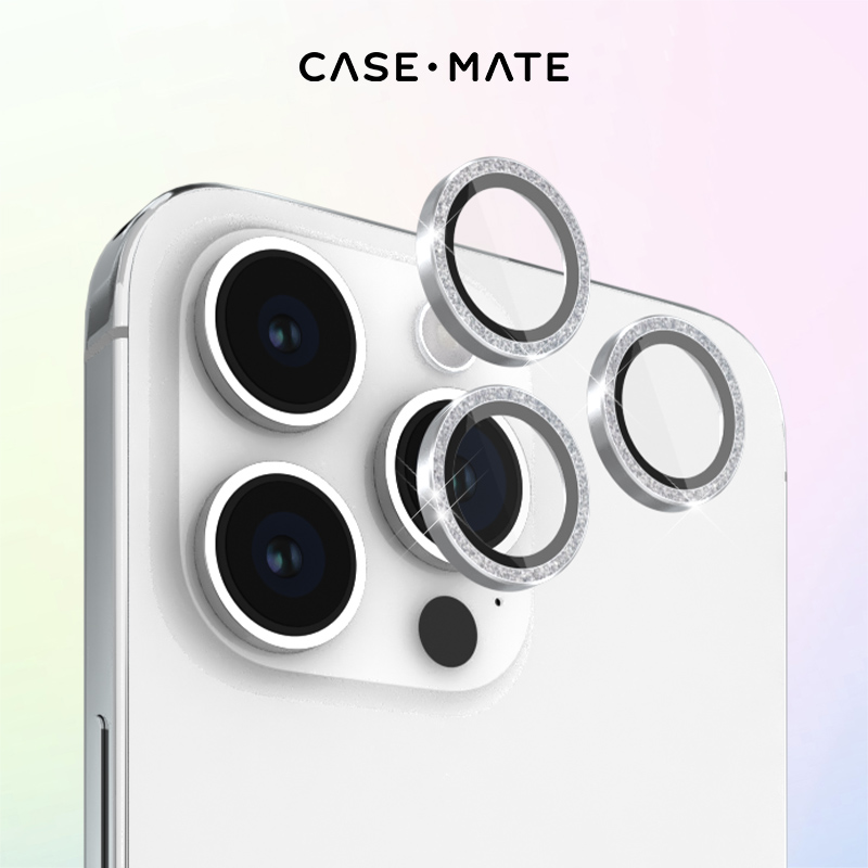 CaseMate闪亮星尘手机镜头保护膜适用于苹果iPhone15/14/Pro/Max/plus后摄像头钢化防刮花全包镜头膜闪钻 - 图2