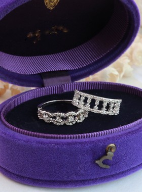 银河的栏栅。日系VA镂空宽版戒指闪烁锆石复古高级感s925银镀金