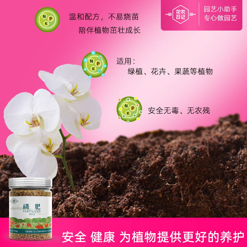 磷肥花卉通用型栀子花促开花颗粒缓释肥料养花种菜盆栽钾肥复合肥 - 图1