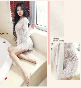 underwear pajamas ຕັ້ງ nightgown lace ໂປ່ງໃສ midnight charm ໂປ່ງໃສ hollow ນອນ sexy nightgown