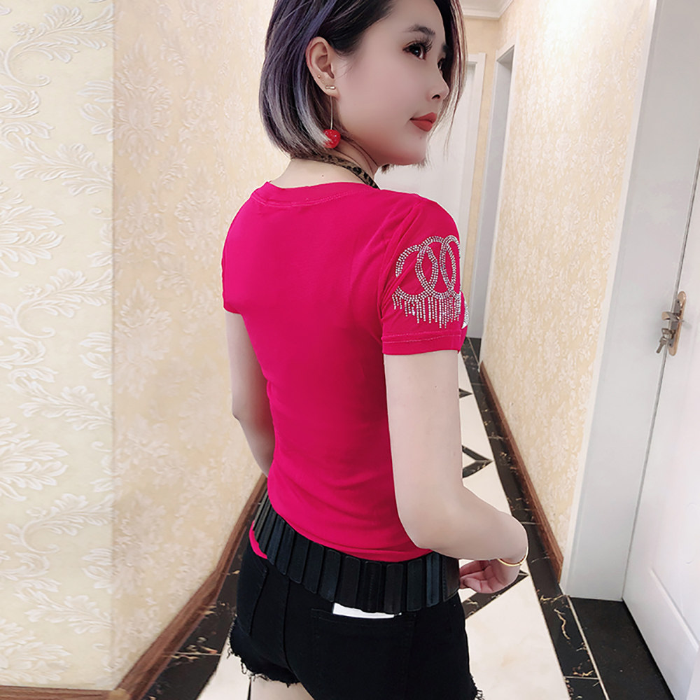 欧货蕾丝衫女半袖洋气2020夏季t恤 承裳韩T恤