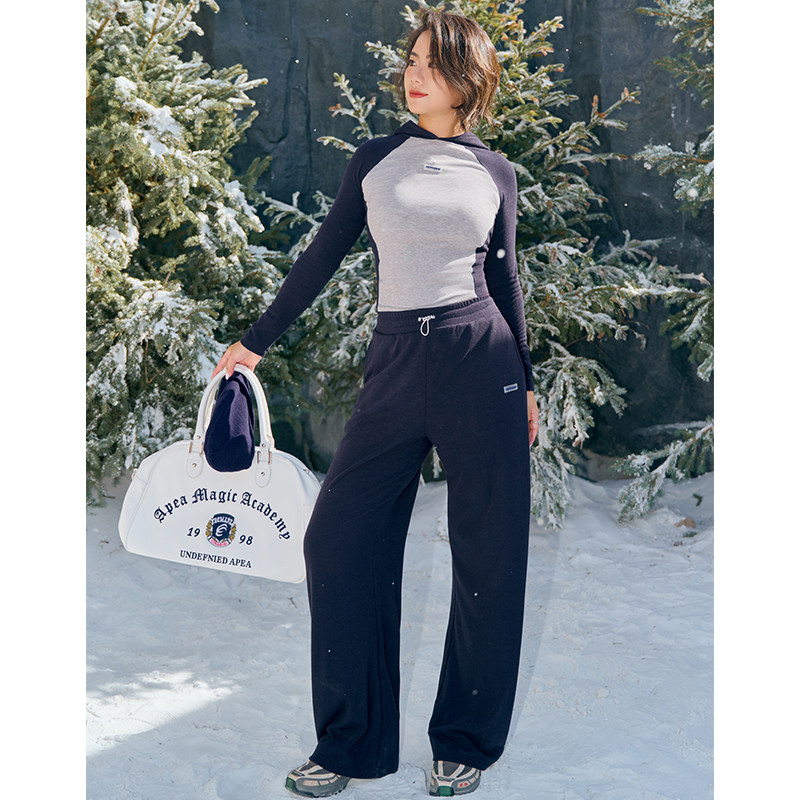 AlphaGym羊绒感瀑布裤2.0直筒裤秋冬阔腿宽松显瘦腿直休闲运动裤,淘宝优惠券,粉丝福利购,淘宝优惠卷