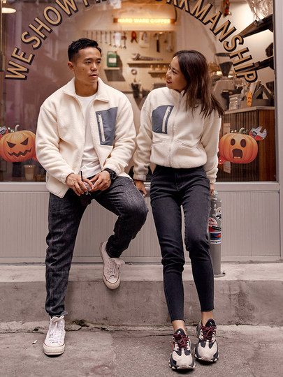 Alphagym флисовая куртка контрастного цвета для пар