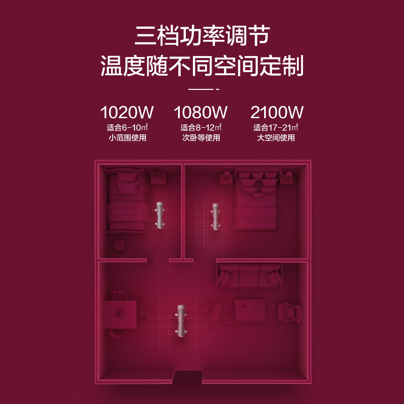 格力油汀取暖器电暖气13片电速热暖风机烤火炉电暖器家用节能省电