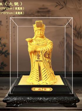 绒沙金妈祖工艺品家居风水摆件湄洲妈祖像天后娘娘神像厂家直销