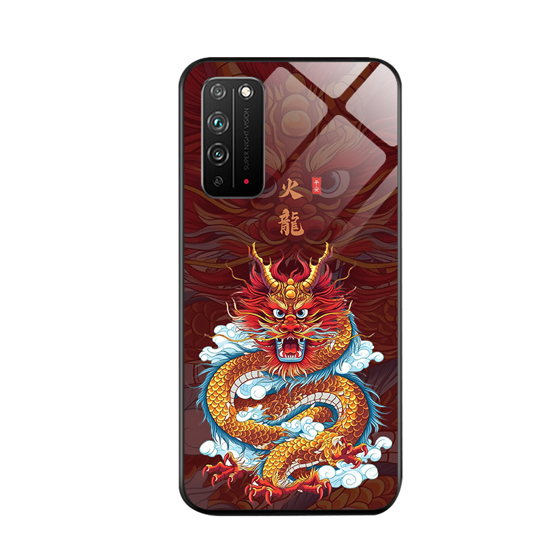 火龍适用于华为荣耀x10手机壳男honor9xpro中国风8xmax钢化玻璃9青春版潮9i新款套防摔v9play硅胶高级感外壳 - 图3