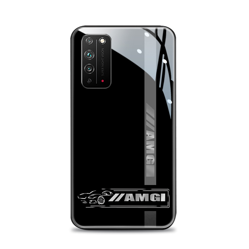 渐变AMG适用华为荣耀x10手机壳honor9xpro新款8xmax酷炫9青春版潮男v9play钢化玻璃保护套高级感防摔硅胶外壳 - 图3