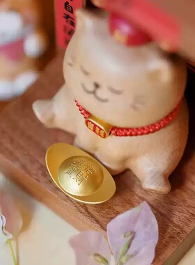 猫财神创意桌面摆件乔迁礼品玄关装饰办公室开业收银前台生日礼物