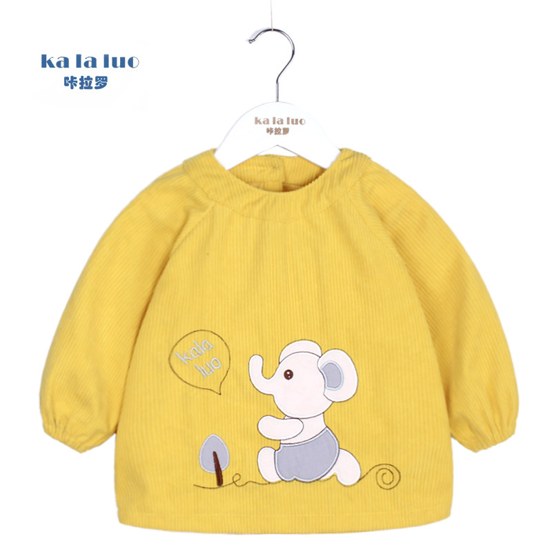 宝宝罩衣儿童秋冬新款灯芯绒防水吃饭衣 婴幼儿围兜 幼儿园护衣,淘宝优惠券,粉丝福利购,淘宝优惠卷