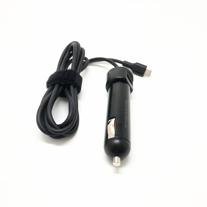 联想2020款小新Air14 Pro13 USB-C65W车载充电器Type-C电源适配器 - 图1