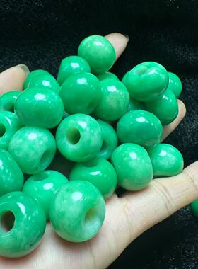 天然绿色阳干青20mm隔片隔珠