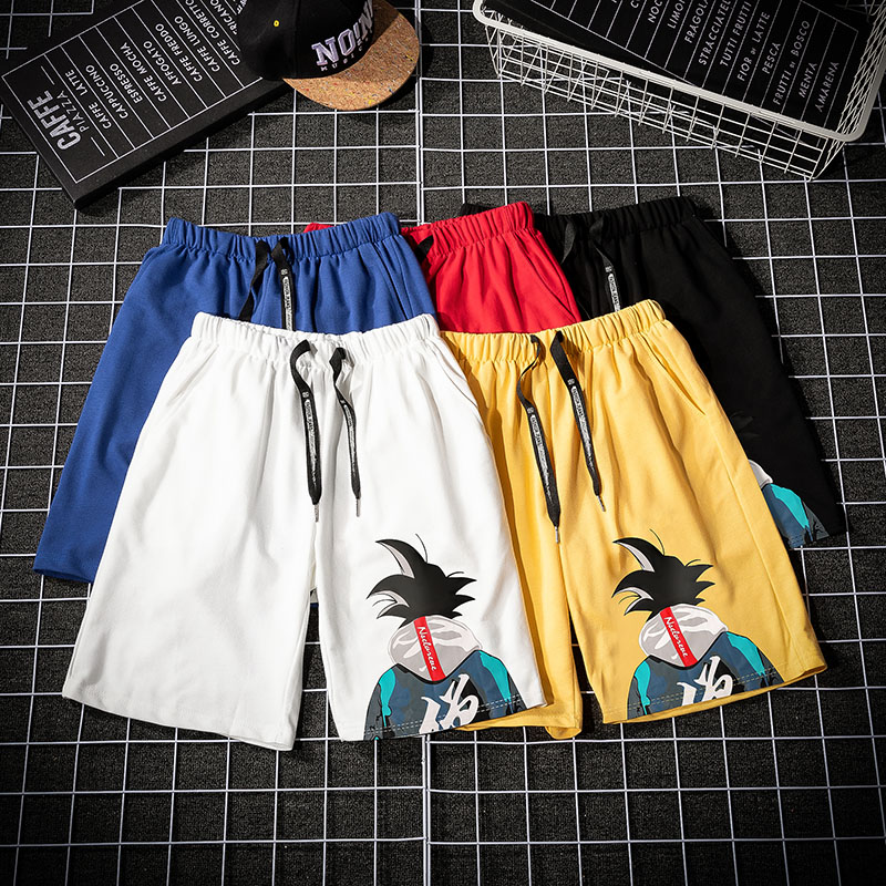 哲谷旗舰店夏季运动裤子韩版潮流短裤港风ins宽松直筒五分裤学生休闲裤男装0