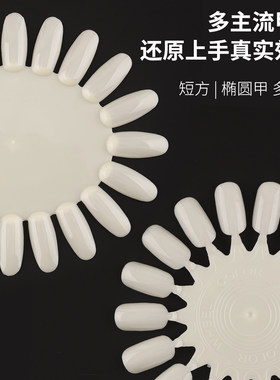 美甲透明色板色卡展示新手练习