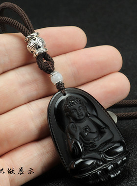 手工纯银挂绳翡翠玉器可调节