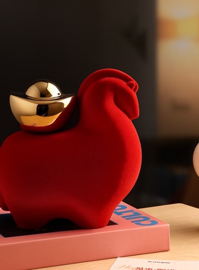 【马年吉祥物】马上有钱装饰摆件