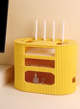 wifi路由器收纳盒客厅电视柜装饰