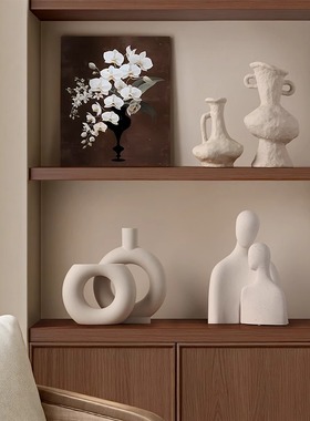 创意轻奢花瓶客厅酒柜套装摆件