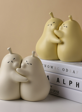 情人节礼物永不分梨装饰品摆件