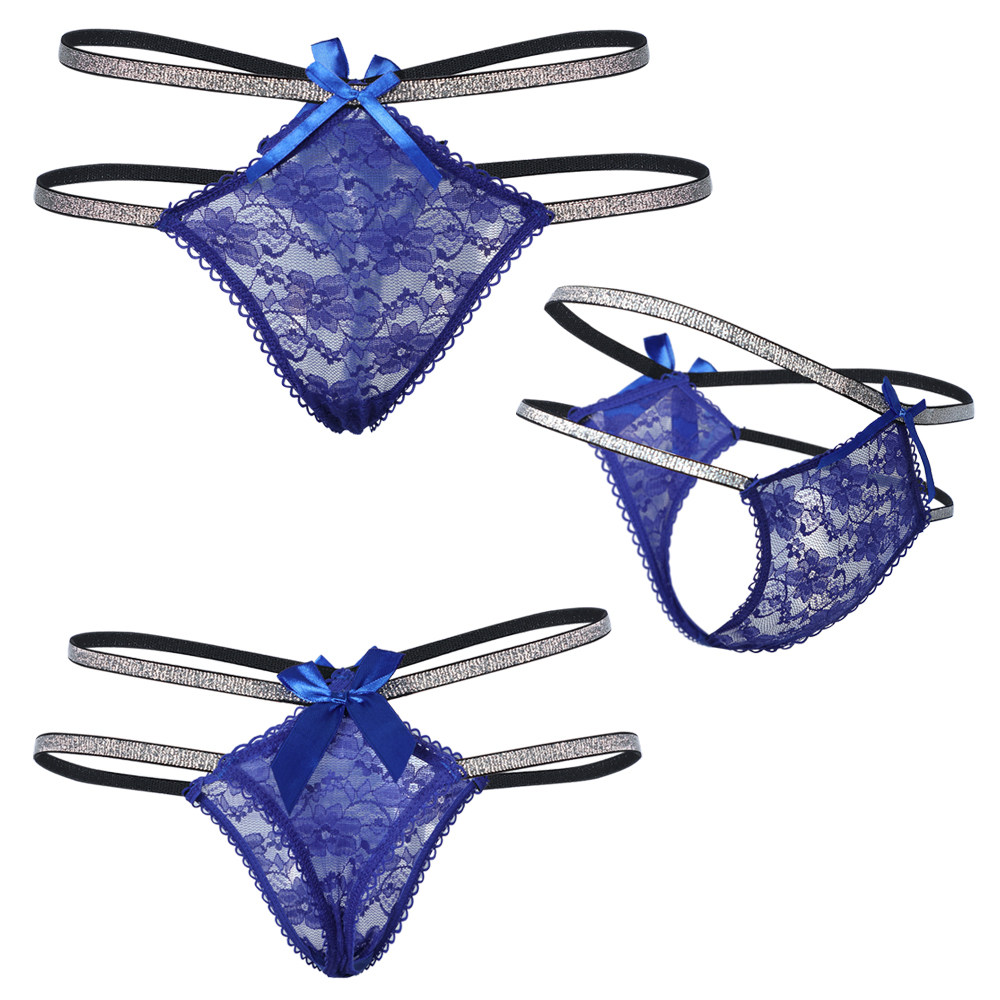 2026新款性感蕾丝网纱丁字裤女士镂空交叉双细腰带勾人诱惑T裤头,淘宝优惠券,粉丝福利购,淘宝优惠卷