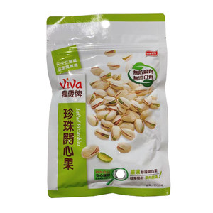 联华食品Viva万岁牌珍味开心果100g袋装壳薄易剥果肉饱满精选食材