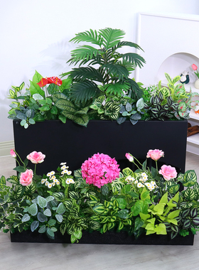 仿真绿植花箱造景隔断仿生假植物